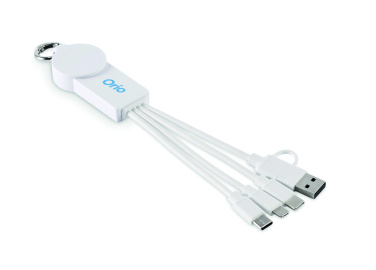 Logo trade promotional merchandise photo of: 2 in 1 charging cable type-C